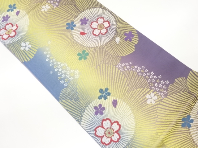 JAPANESE FUKURO OBI / EMBROIDERY / SAKURA